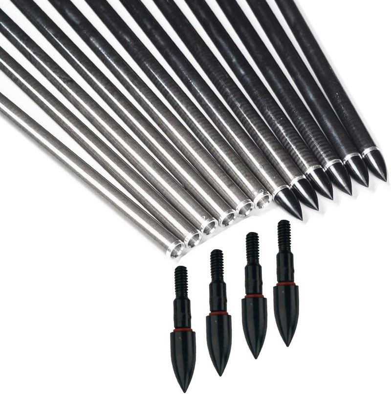 Linkboy Archery 12PCS Arrow Points Tips 75 90 100 125 150 200 250 300 350 Grain Broadheads Arrow Head Insert Hunting Archery Accessories Bows - Image 5